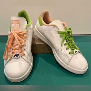Adidas Stan Smith Disney Muppets Kermit and Miss Piggy Sneakers Men’s Size 9